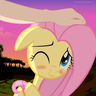 petting Fluttershy 2.png