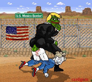 Pepe trump vs clinton.gif