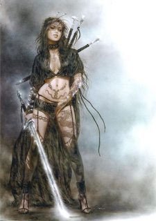 barbaric scantily dressed sword woman many swords.jpg