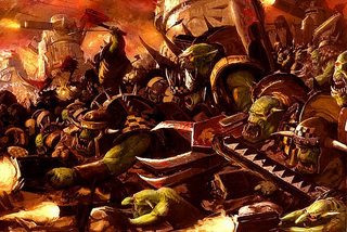 Warhammer 40k Wallpaper Orks Ork attack wallpaper.jpg